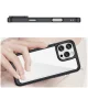 Dėklas iPhone 16 Pro telefonui Outer Space Case su elastingu rėmeliu, juodas