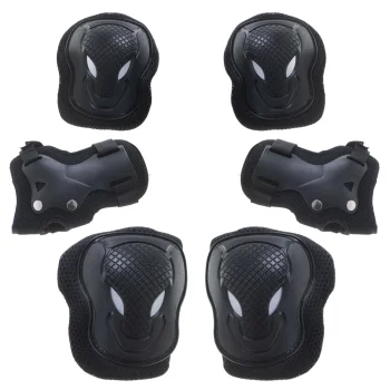 RALLEX Knee, Elbow, and Wrist Protection Set, Black