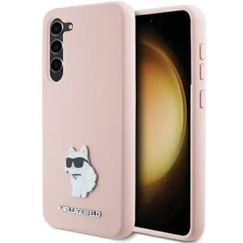Karl Lagerfeld dėklas Samsung Galaxy S23+ telefonui, rožinis