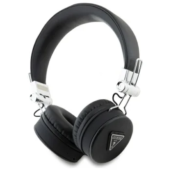 Guess GUBH70PGTSPSK Wireless On-Ear Headphones with Bluetooth 5.3 and ENC, Black