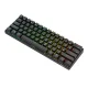 Mechaninė klaviatūra Royal Kludge RK61 RGB, Red Switch, juoda