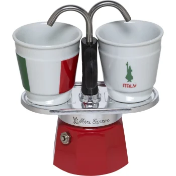 Bialetti Mini Italia Espresso Maker Set with 2 Cups