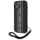Karl Lagerfeld Saffiano Athleisure Stripes Cord dėklas iPhone 15, rausvas