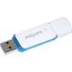 USB atmintinė Philips Snow Edition 16 GB USB 3.0, balta / mėlyna