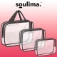 Soulima 3in1 skaidrių kosmetinių rinkinys