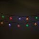 „Forever Light SCB61“ saulės energijos LED girlianda 6,5 m 30 skaidrių rutuliukų spalvota