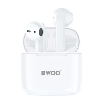 BWOO BW94-WH belaidės TWS ausinės, baltos