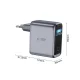 Sieninis įkroviklis Tech-Protect PowerVision NC100W-GaN 3-Port PD 100W / QC3.0, tamsiai pilkas