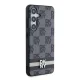 DKNY Samsung Galaxy S24 dėklas Leather Checkered Mono Pattern, juodas
