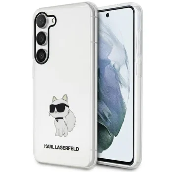 Karl Lagerfeld dėklas Samsung Galaxy S23 telefonui, skaidrus