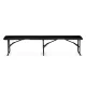 Plonos 440201 Folding Garden and Catering Bench 180 cm, Black