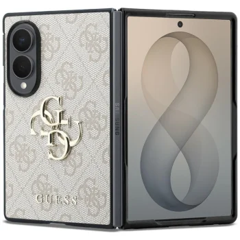 Guess Big 4G Logo dėklas telefonui Samsung Galaxy Z Fold 8, rožinis