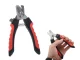 Professional Dog and Cat Nail Clippers with Safety Guard and Lock, Black and Red