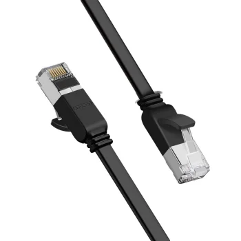 Ugreen plokščias tinklo kabelis RJ45 Cat 6 UTP, 1 Gbps, 2 m, juodas