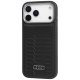 Audi iPhone 17 Pro Max dėklas GT Synthetic Leather MagSafe, juodas