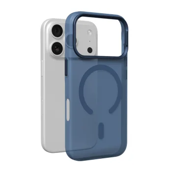 Puro Lightfeel MagSafe dėklas, skirtas iPhone 17 Pro, skaidri mėlyna