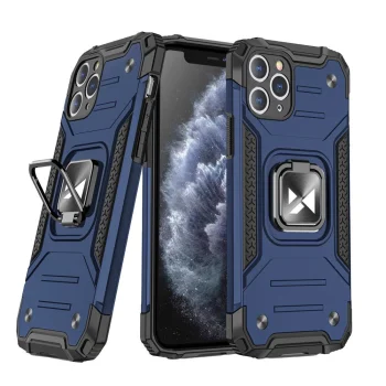 Mėlynas dėklas Apple iPhone 11 Pro Wozinsky Ring Armor