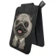 Nimmy New Big-Eye Cute Pets 2.0 Dog magnetinis dėklas-piniginė su stovu, juodas