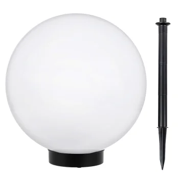 Greenblue GB166 solarinis sodo šviestuvas, rutulys 25x25x58 cm, baltos šviesos LED