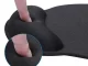 Ergonominis gelinis pelės kilimėlis su pagalvėle, 23x19 cm, juodas