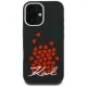 Karl Lagerfeld Silicone Heart Sign Logo MagSafe dėklas iPhone 16, juodas