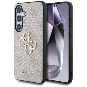 Guess Big 4G Logo Classic Logo dėklas Samsung Galaxy S25+, rožinis