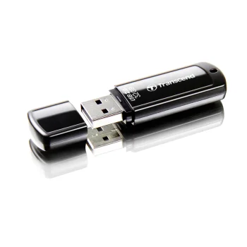 USB atmintinė Transcend JetFlash 350 32 GB USB 2.0, juoda