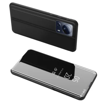 Atverčiamas dėklas Xiaomi 13 Lite Clear View Case, juodas