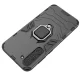 Dėklas Samsung Galaxy S23+ Ring Armor su žiedu ir stovu, juodas