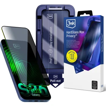 3mk HardGlass Max Privacy Tempered Glass for Samsung Galaxy S26+