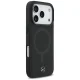 Mercedes dėklas iPhone 17 Pro telefonui Plain Smooth Leather MagSafe, juodas