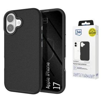 Apsauginis dėklas 3mk Fortis MagCase skirtas iPhone 17, juodas