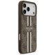 Guess 4G Printed Stripes MagSafe dėklas iPhone 17 Pro Max, rudas