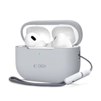 Tech-Protect silikoninis dėklas Apple AirPods Pro 1 / 2, pilkas