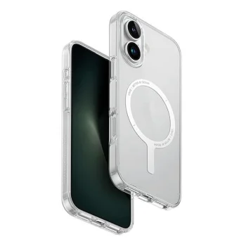 Apsauginis dėklas Uniq Clario Magclick Charging skirtas iPhone 16, skaidrus