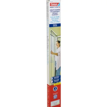 Tinklelis nuo vabzdžių langams Tesa Insect Stop Clip-On 55360, 1,2 x 2,4 m, antracito