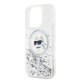 Karl Lagerfeld Liquid Glitter Choupette Head MagSafe dėklas iPhone 13 / 13 Pro
