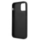 Guess iPhone 12 Pro Max dėklas Saffiano Triangle Logo, raudonas