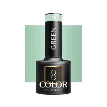 Ocho Nails Gel Polish Green 708, 5 g