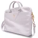Nešiojamojo kompiuterio krepšys Guess ZIP Leather Triangle 16\", violetinis
