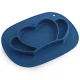 Ricokids Silicone Baby Plate with Lid, Crown Shape