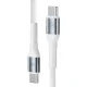 Laidas 3mk Hyper Cable N-SERIES USB-C į USB-C 100W 1m, baltas