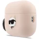 Karl Lagerfeld Silicone Chaupette Head 3D dėklas AirPods Pro 3, rožinis