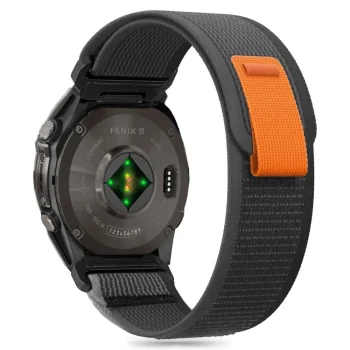 TECH-PROTECT NYLON GARMIN FENIX 5 / 6 PRO 7 8 (47 MM) E BLACK/ORANGE