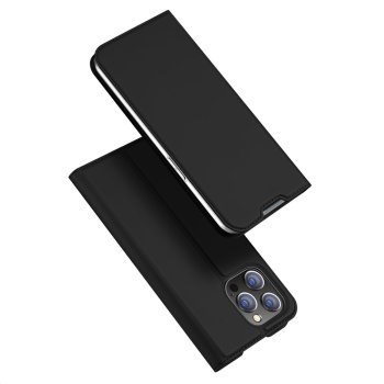Dux Ducis Skin Pro atverčiamas dėklas iPhone 14 Pro Max, juodas