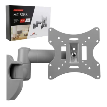 Maclean MC-503A S TV/Monitoriaus sieninis laikiklis, VESA 200x200, 23-50", 30kg, sidabrinis