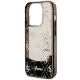 Guess dėklas iPhone 14 Pro telefonui Liquid Glitter 4G, juodas