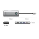 Orico PW11 8in1 USB-C doko stotelė, HDMI 4K 60Hz, VGA, RJ45, PD 100W, pilka