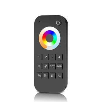 LED nuotolinio valdymo pultas RT10, 4 zonų RGB+CCT, RF 2.4GHz