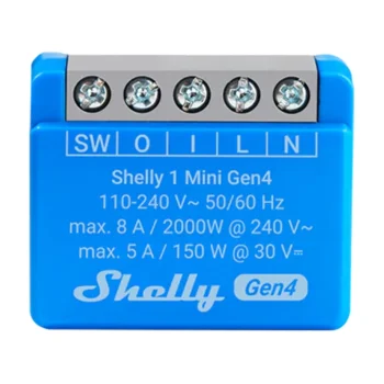Shelly 1 Mini Gen4 išmanusis valdiklis Zigbee / Matter